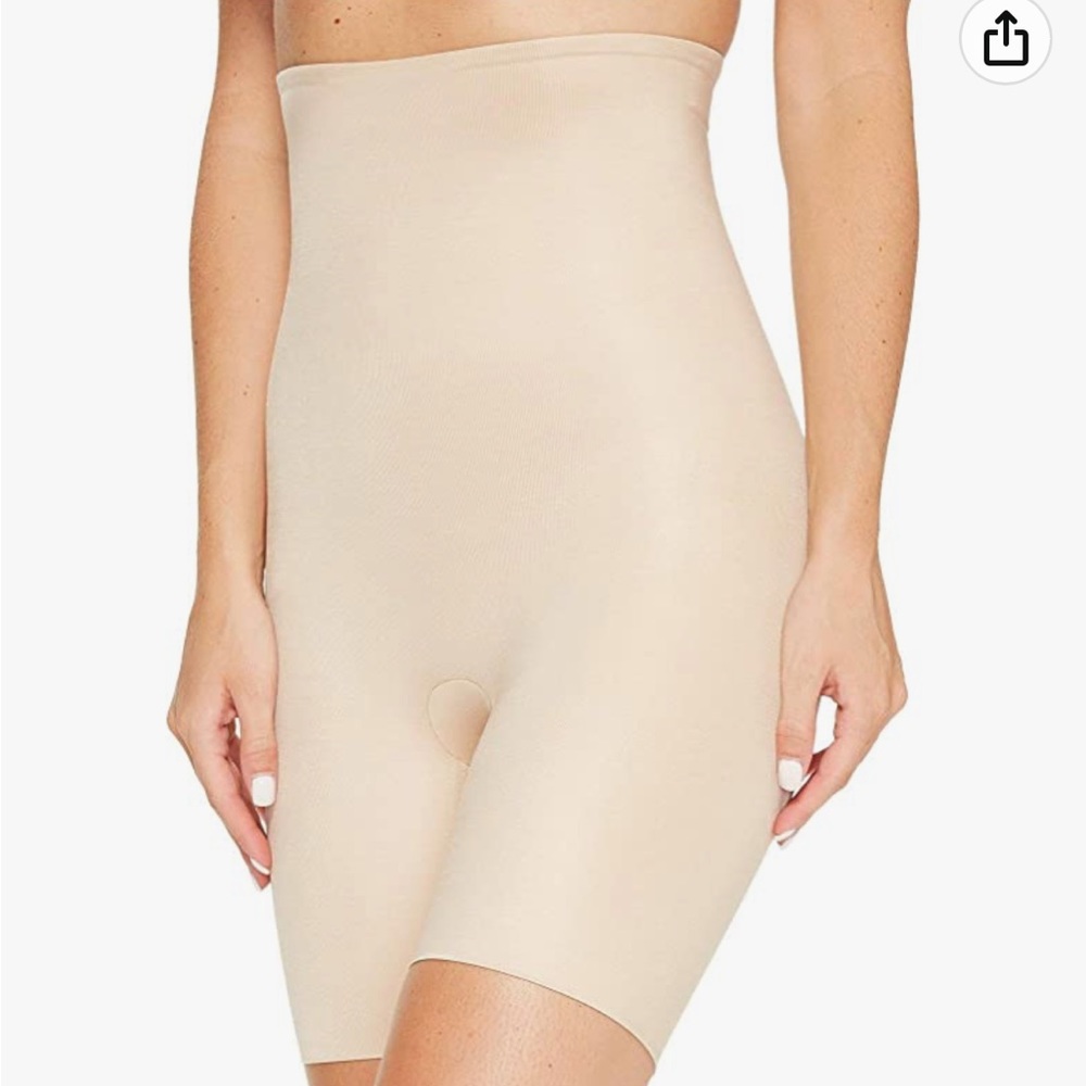 SPANX High-Waisted Shapewear Shorts - Nude